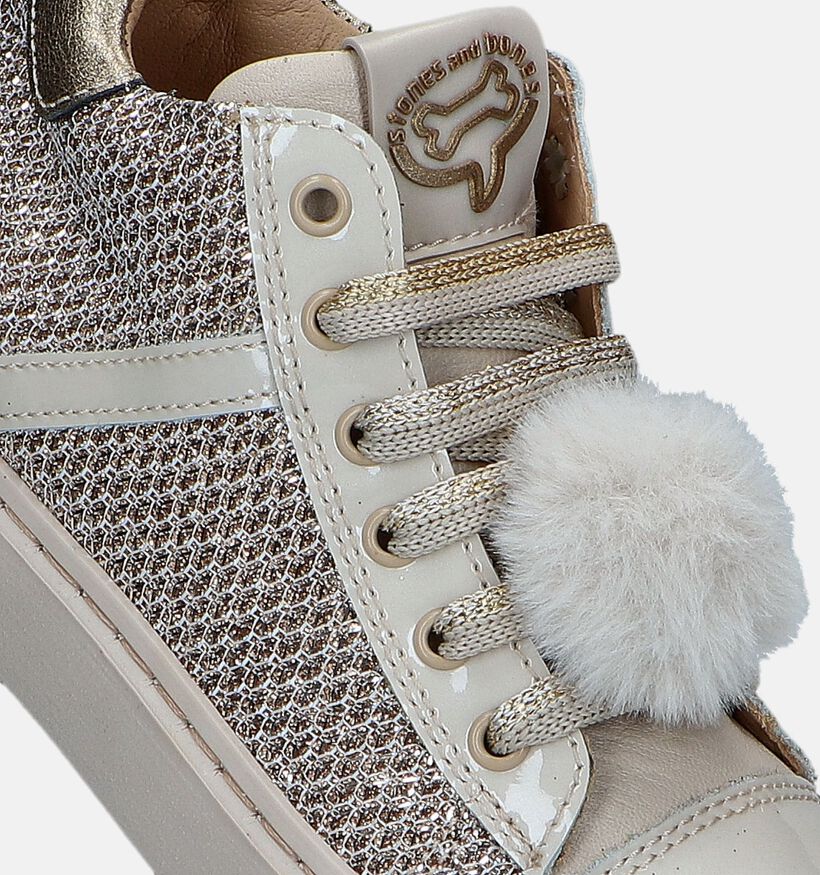 STONES and BONES Flory Ecru Bottines voor meisjes (349159) - geschikt voor steunzolen