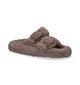 Colors of California Pantoufles ouvertes en Taupe pour femmes (300184)