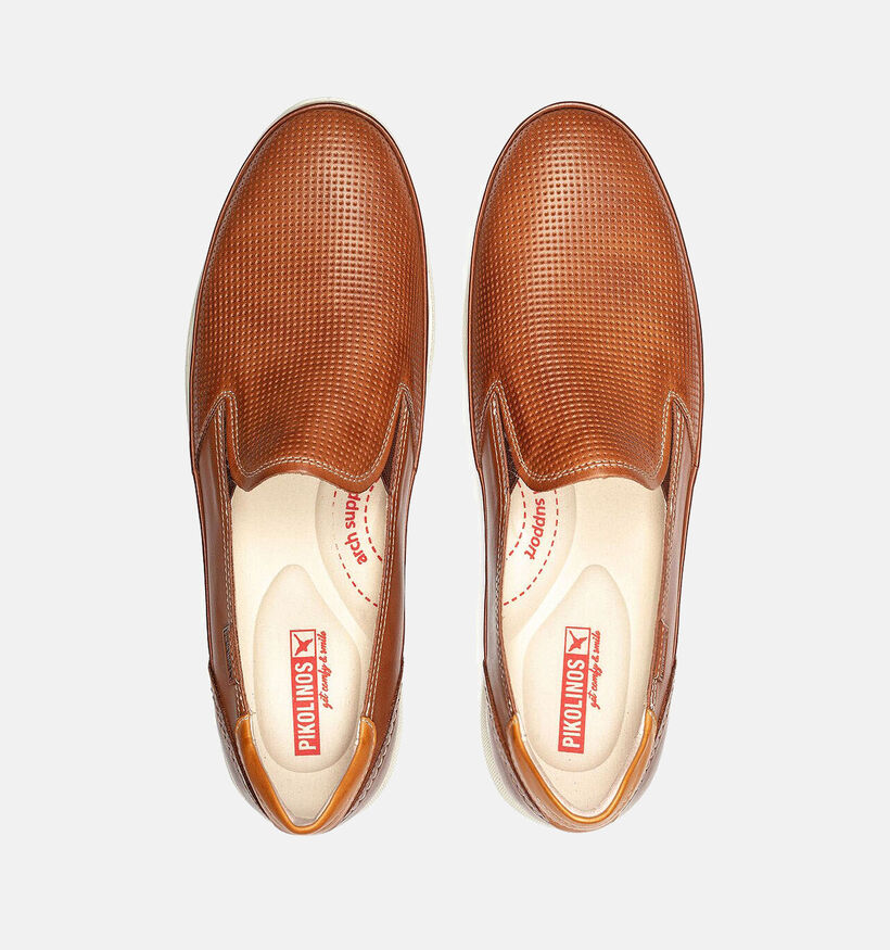 Pikolinos Fuencarral Mocassins en Cognac pour hommes (356155) - pour semelles orthopédiques