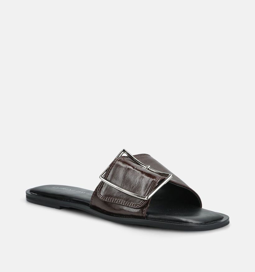 Laurent David Bruine Slippers voor dames (378278)