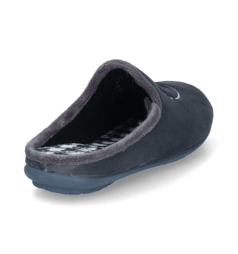 Hush Puppies Calvy Pantoufles en Gris en textile (313726)