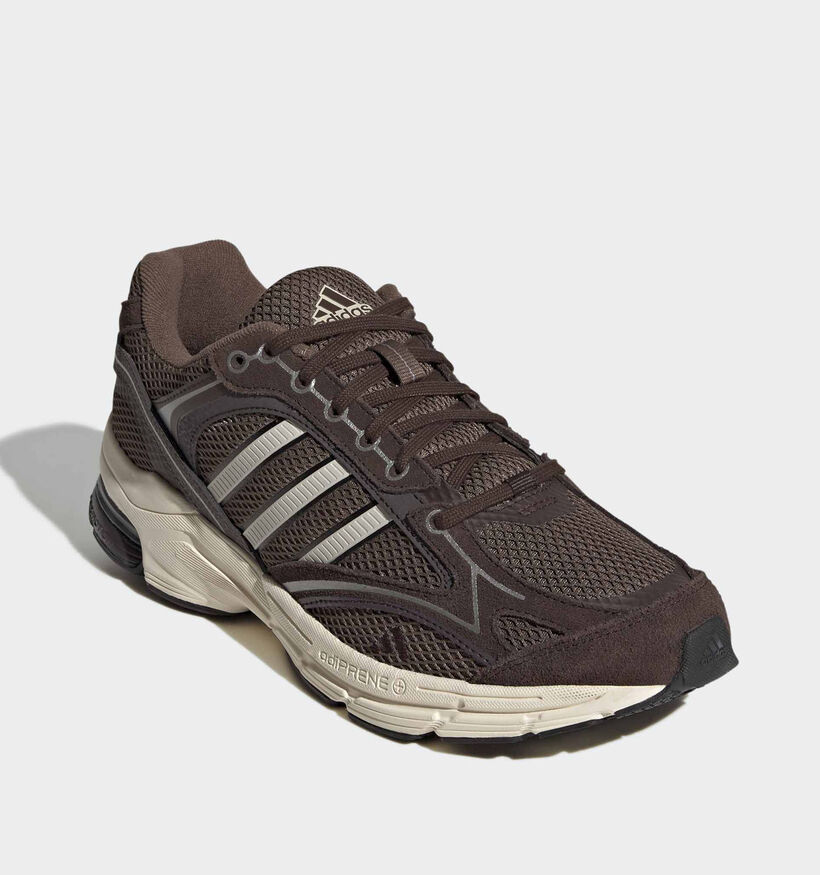 adidas Spiritain 2000 Baskets basses en Brun fonc&eacute; pour hommes (375294) - pour semelles orthop&eacute;diques