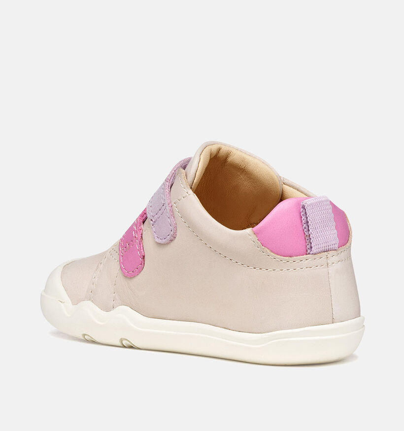 Geox Baskets pour b&eacute;b&eacute; en Rose pour filles (368443)