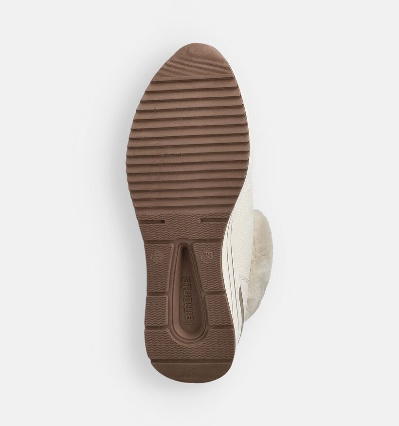 Remonte Ecru Hoge Sneakers voor dames (363559) - geschikt voor steunzolen