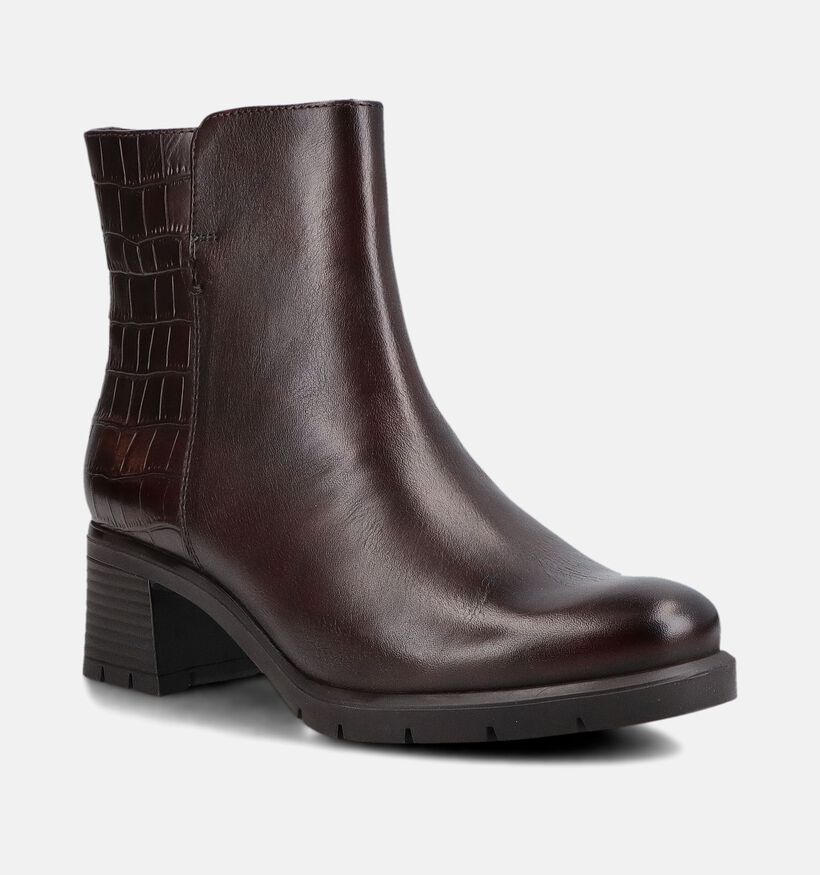 Ara Bottines &agrave; talons en Brun fonc&eacute; pour femmes (380000) - pour semelles orthop&eacute;diques