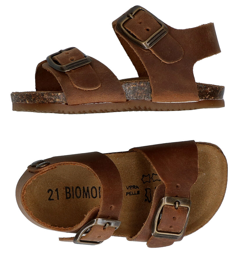 Biomodex Bruine Sandalen in leer (284498)