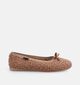 Scapa Bruine Teddy Ballerina Pantoffels voor dames (380854)