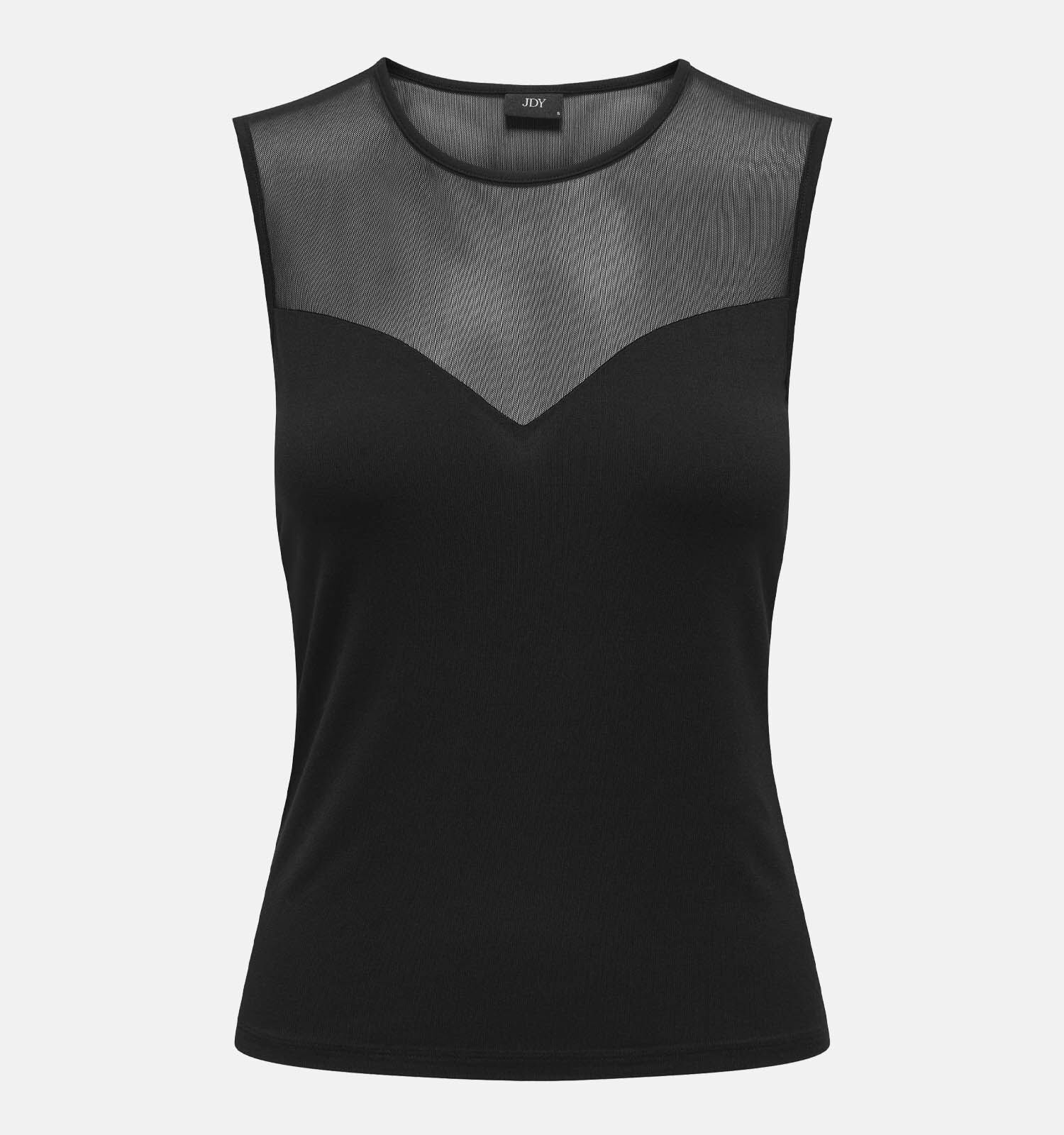 JDY Jilly Mesh Mix Zwart Topje Dames Topjes Online op TORFS.BE