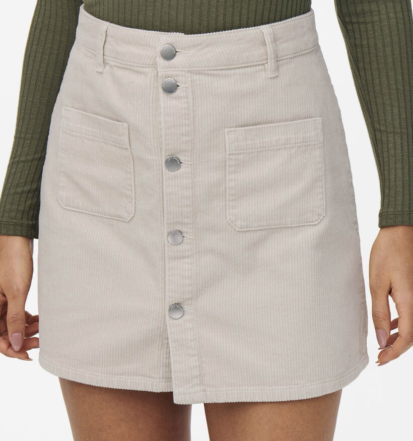 JDY Shiraz Corduroy Bruine Rok JDY Shiraz Corduroy Lichtbeige Rok voor dames (365308)