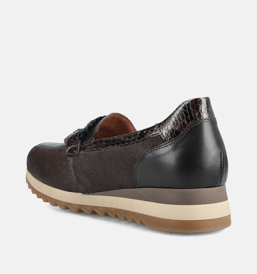 Gabor Chaussures plates en Brun fonc&eacute; pour femmes (376967) - pour semelles orthop&eacute;diques