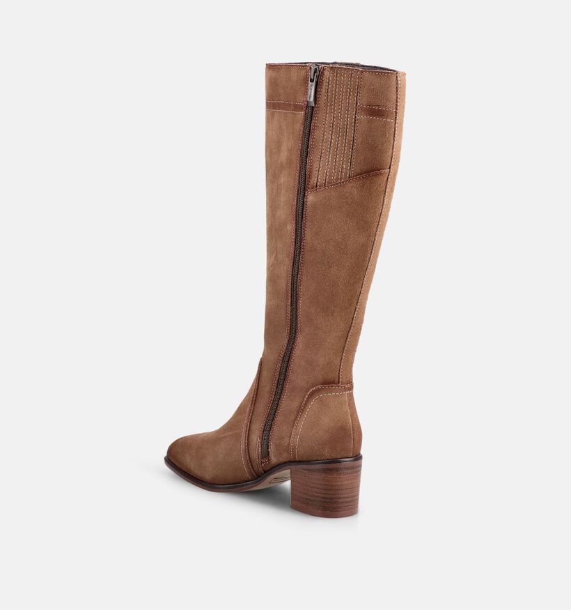 Tamaris Bottes hautes en Camel pour femmes (378961)