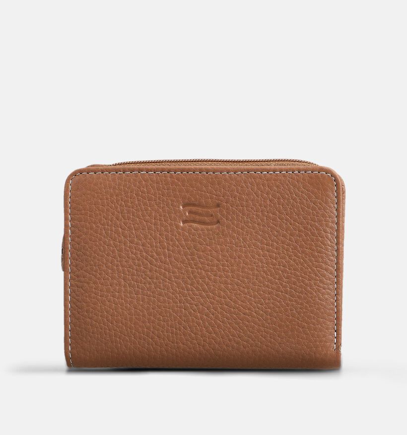 Crinkles Bruine Ritsportemonnee voor dames (373844)