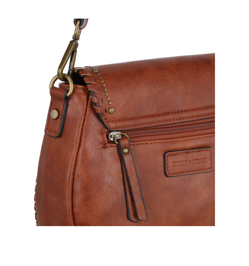 Emily & Noah Freya Cognac Schoudertas in kunstleer (299595)