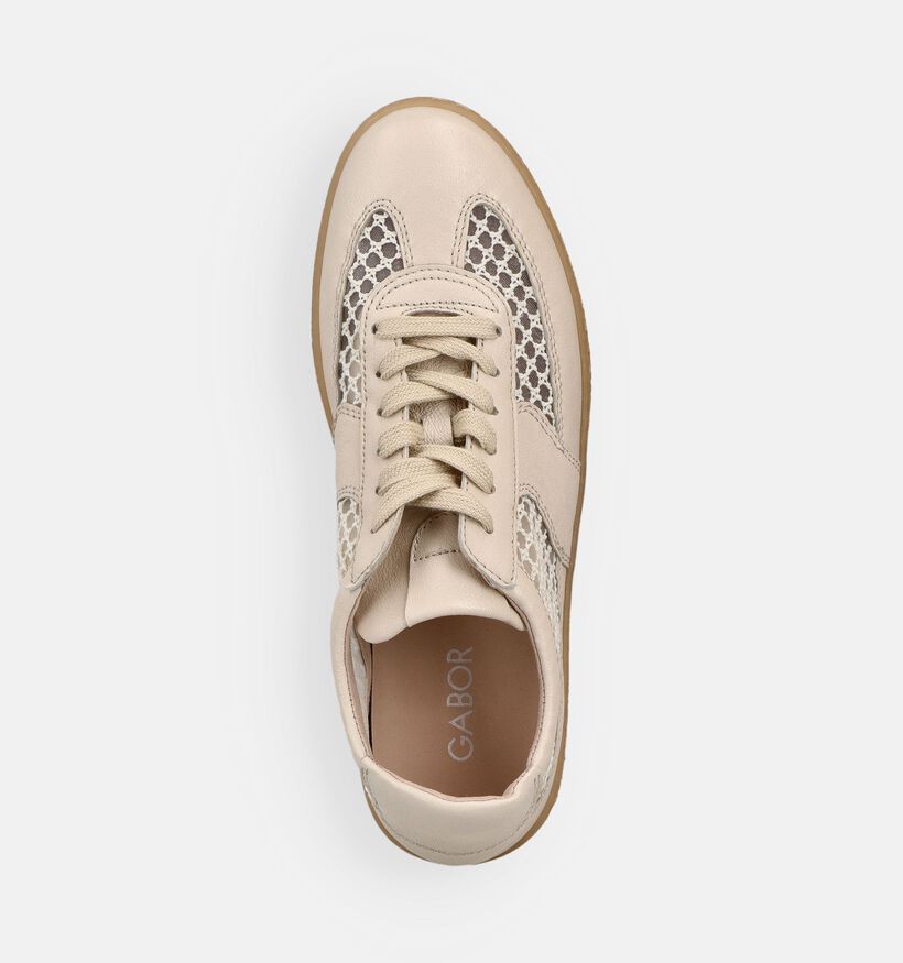 Gabor Pastelgele Sneakers voor dames (371145) - geschikt voor steunzolen