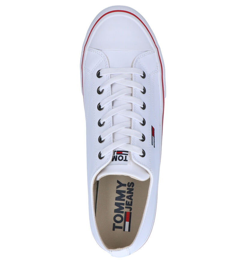 Tommy Hilfiger Leather City Witte Sneakers in kunstleer (264957)