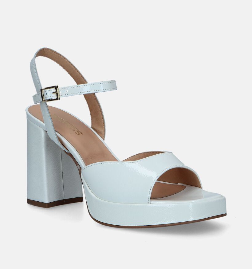 Signatur Witte Sandalen Met Blokhak voor dames (337893)