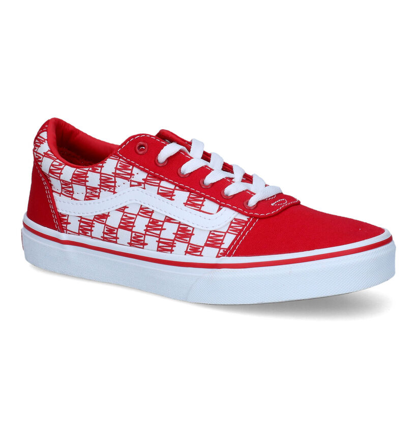 Vans Ward Baskets en Rouge en textile (312309)