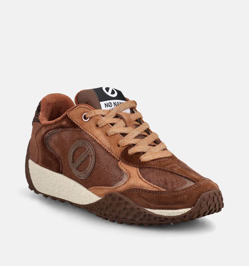 No Name Kate Bruine Sneakers voor dames (380992) - geschikt voor steunzolen