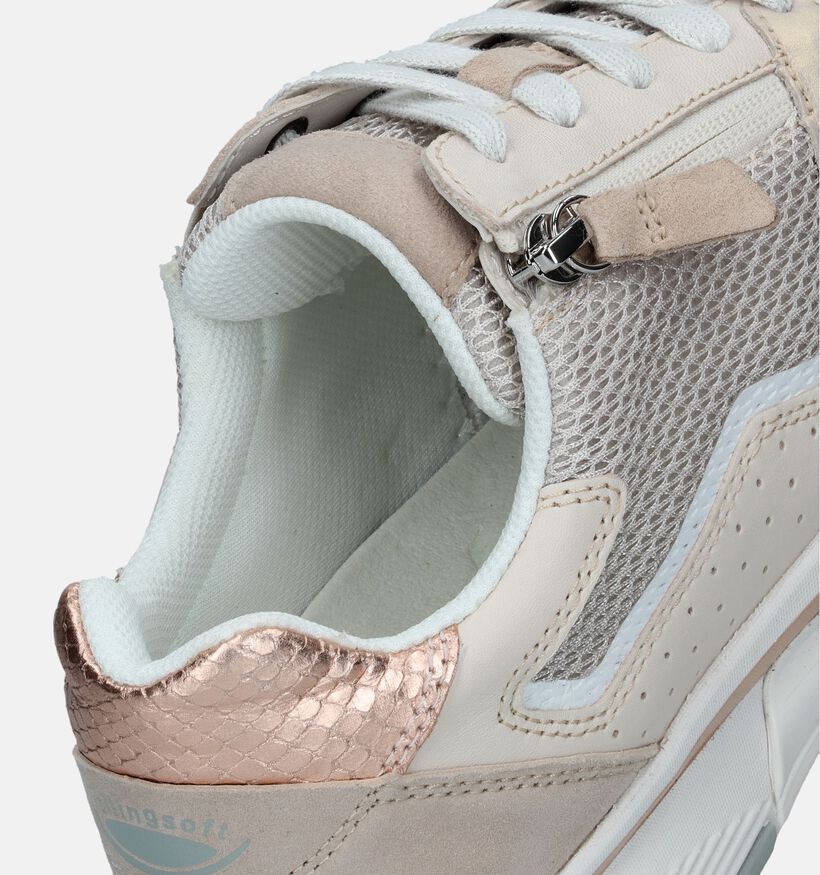 Gabor Rollingsoft Beige Sneakers voor dames (336168) - geschikt voor steunzolen
