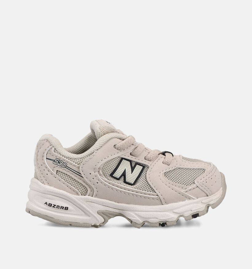 New Balance 530 Ecru Sneakers voor jongens, meisjes (375135) - geschikt voor steunzolen
