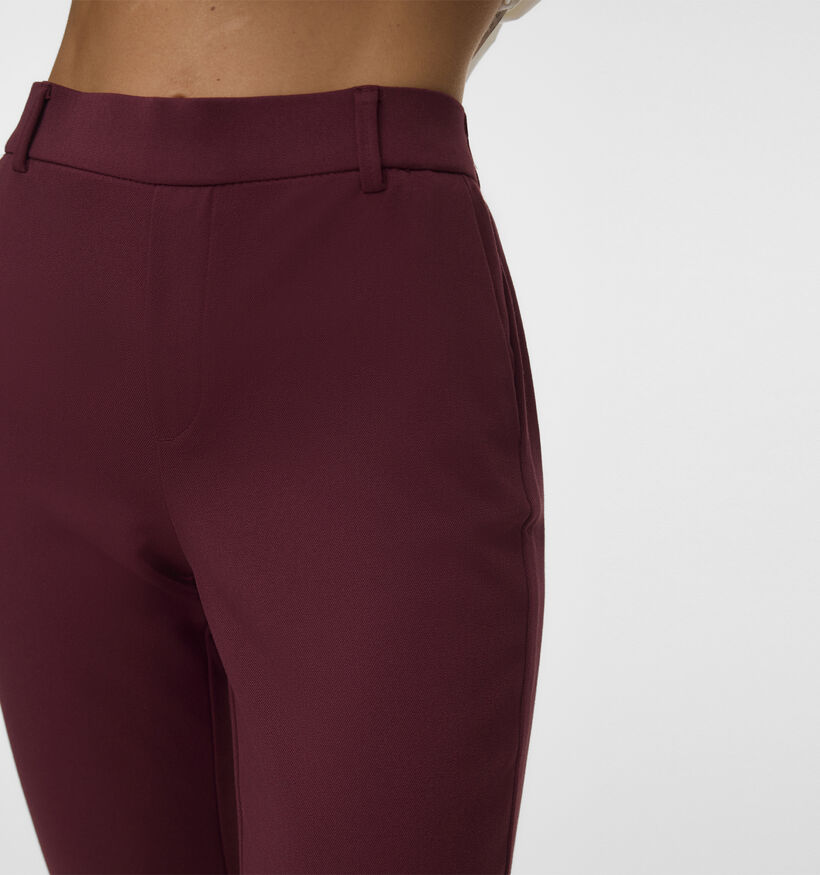Vero Moda Maya Pantalon classique en Bordeaux pour femmes (377578)