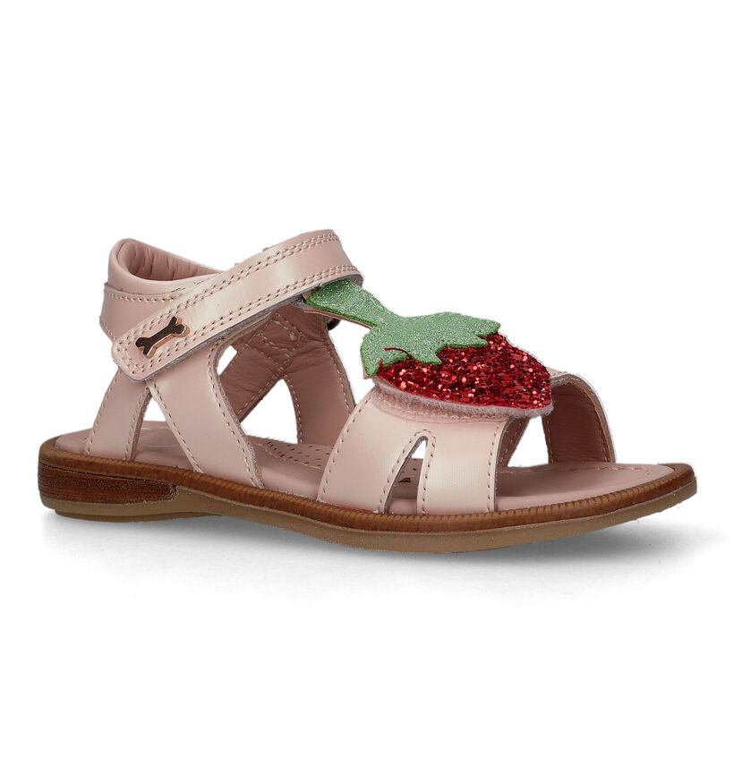 STONES and BONES Strav Sandales en Rose pour filles (325892)