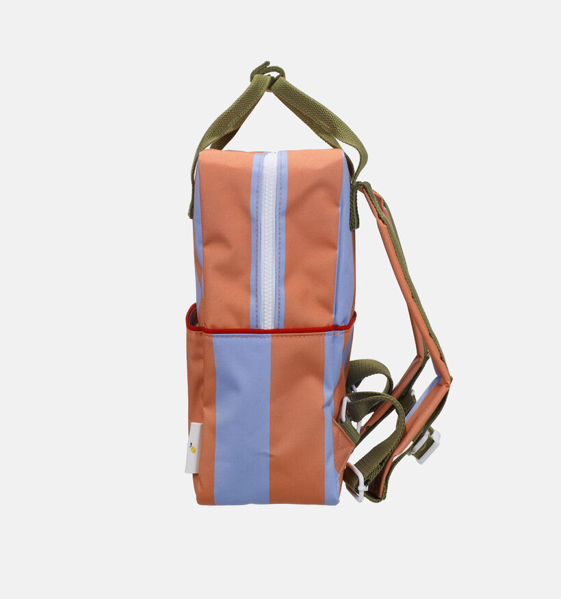 Sticky Lemon Stripes Medium Backpack Sac &agrave; dos en Orange/Bleu pour filles, gar&ccedil;ons (382030)