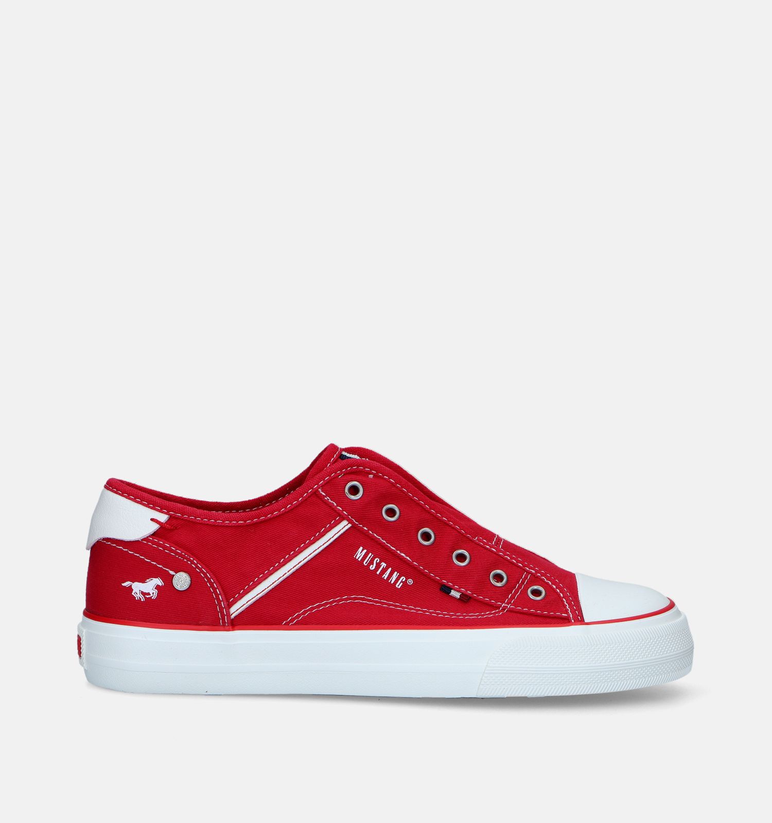 Mustang Rode Sneakers Dames Sneakers Online op TORFS.BE