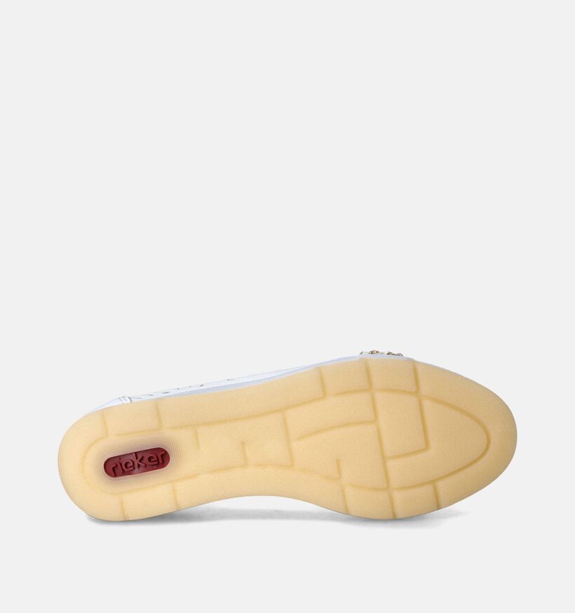Rieker Witte Ballerina's voor dames (354961) - geschikt voor steunzolen