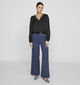 Vila Varone Donkerblauwe High Waist Broek voor dames (361366)