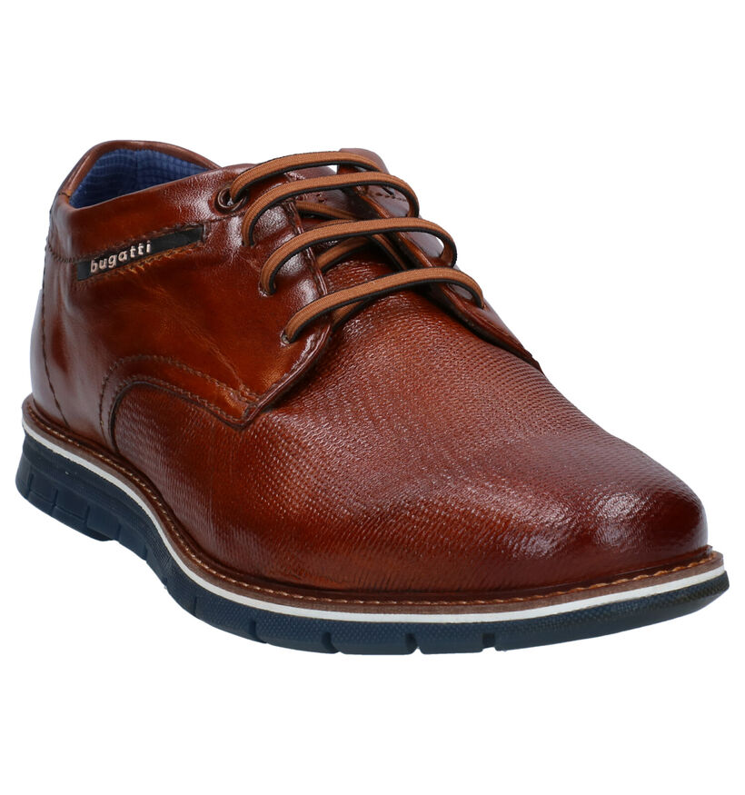 Bugatti Chaussures basses en Cognac en cuir (277065)