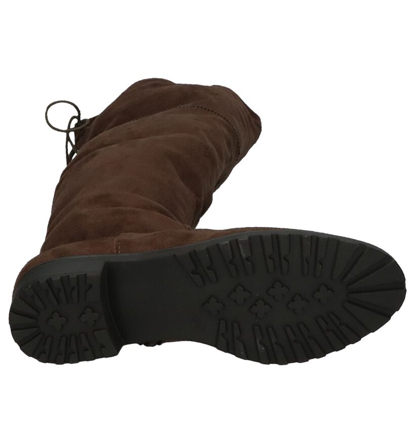 Dazzle Cuissardes en Brun foncé en textile (203247)