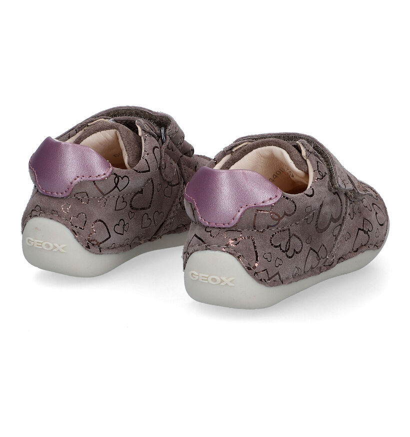 Geox Tutim Chausures pour bébé en Rose pour filles (317610) - pour semelles orthopédiques