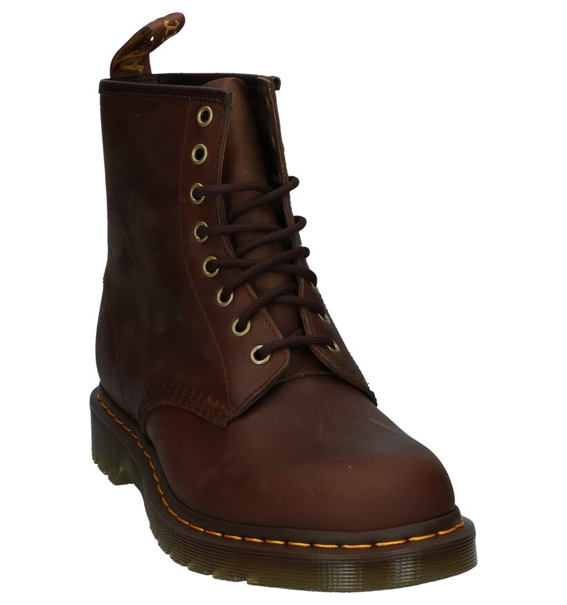 Dr. Martens Boots à lacets en Brun foncé en cuir (292455)