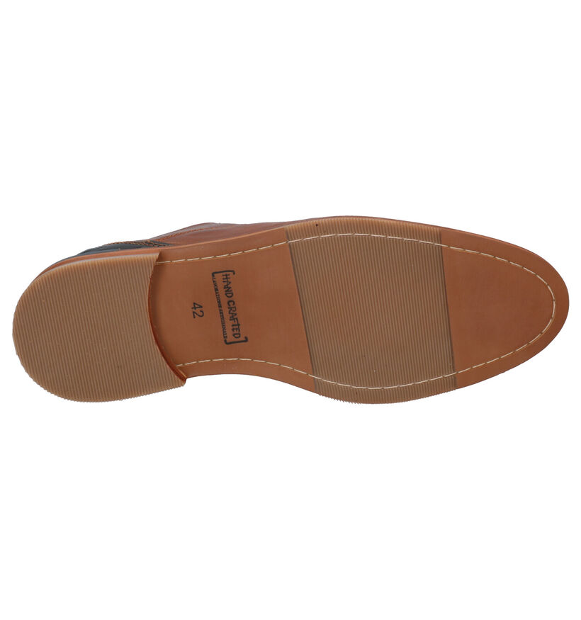 Bullboxer Cognac Geklede Veterschoenen in leer (267064)