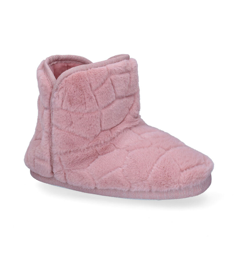 Marline Pantoufles fermées en Rose clair en textile (299111)