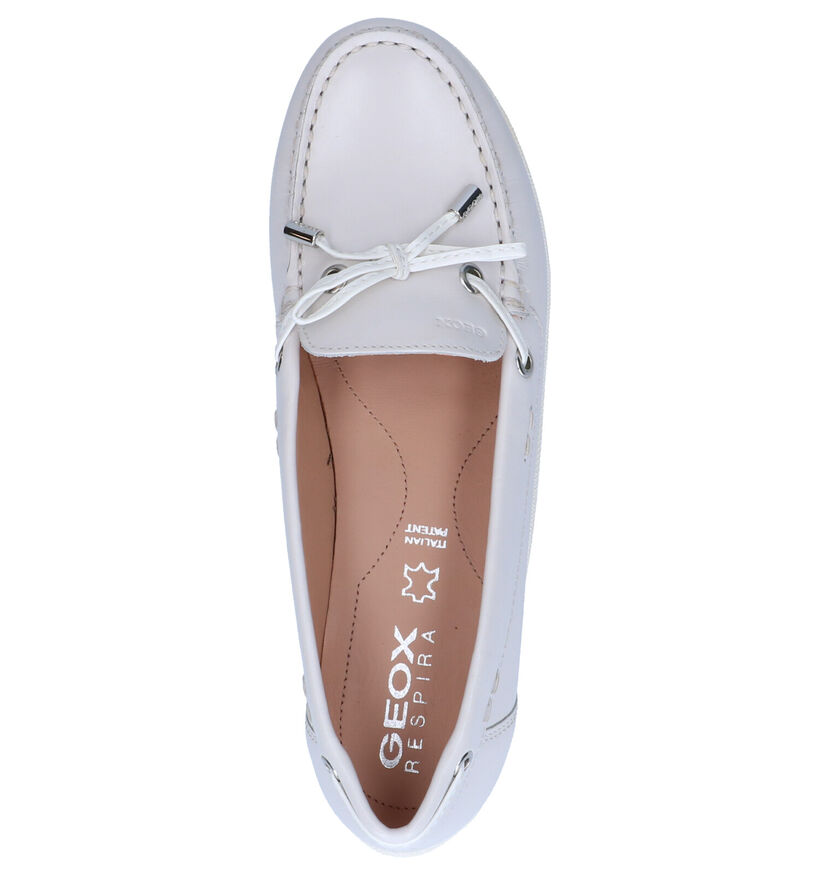 Geox Vega Moc Mocassins en Ecru pour femmes (303577)