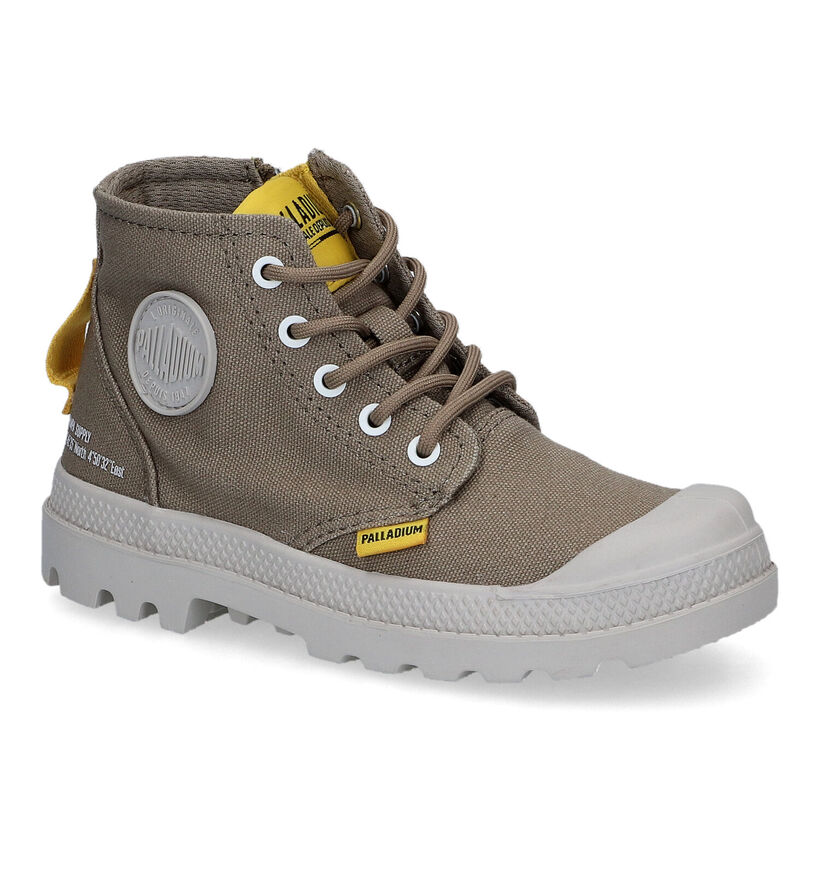 Palladium Pampa Supply K Kaki Hoge Sneakers in stof (302710)