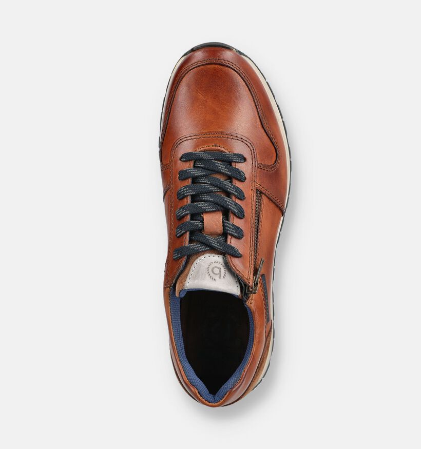 Bugatti Stranger Cognac Schoenen met Veter en Rits voor heren (375968) - geschikt voor steunzolen