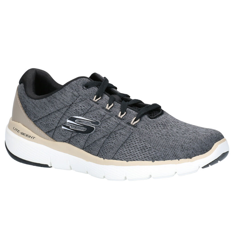 Skechers Grijze Sneakers in stof (262780)