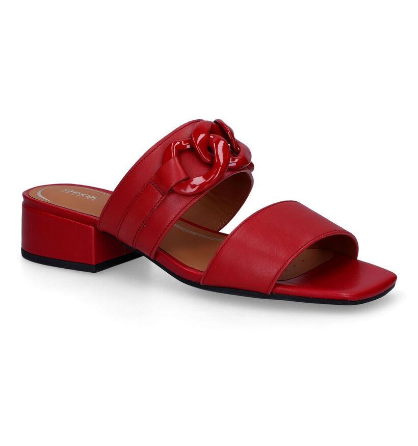 Geox Genziana Nu-pieds en Rouge pour femmes (311594)