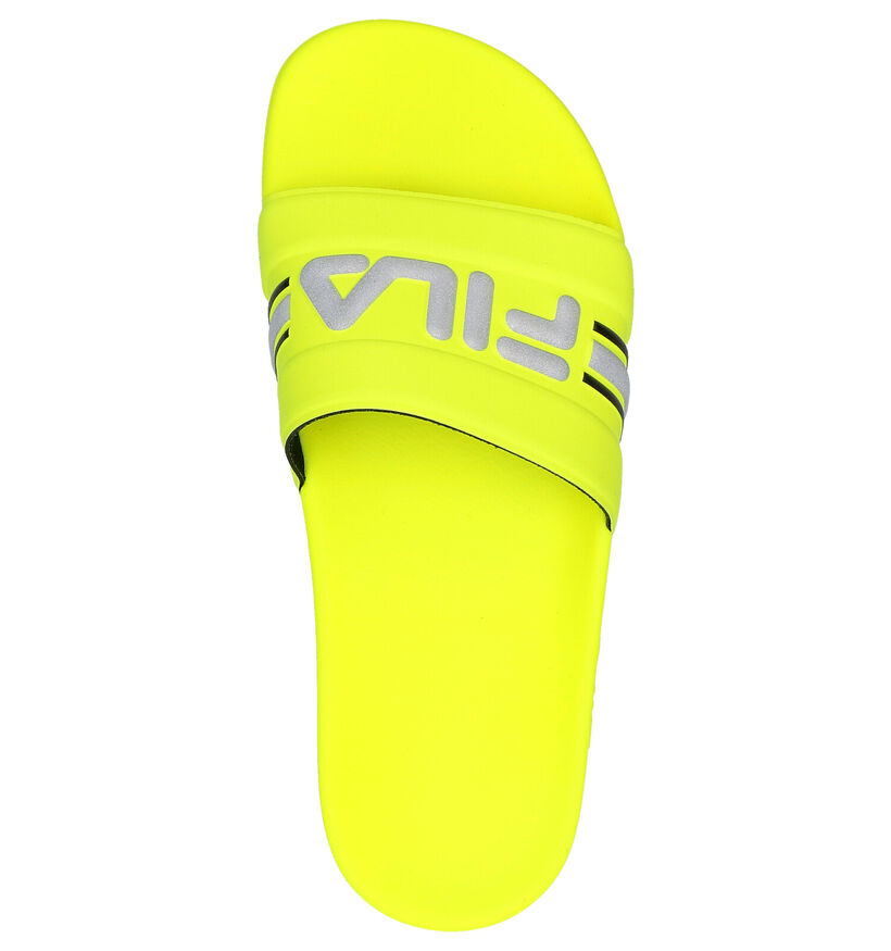 Fila Oceano Nu-pieds en Jaune en simili cuir (265534)