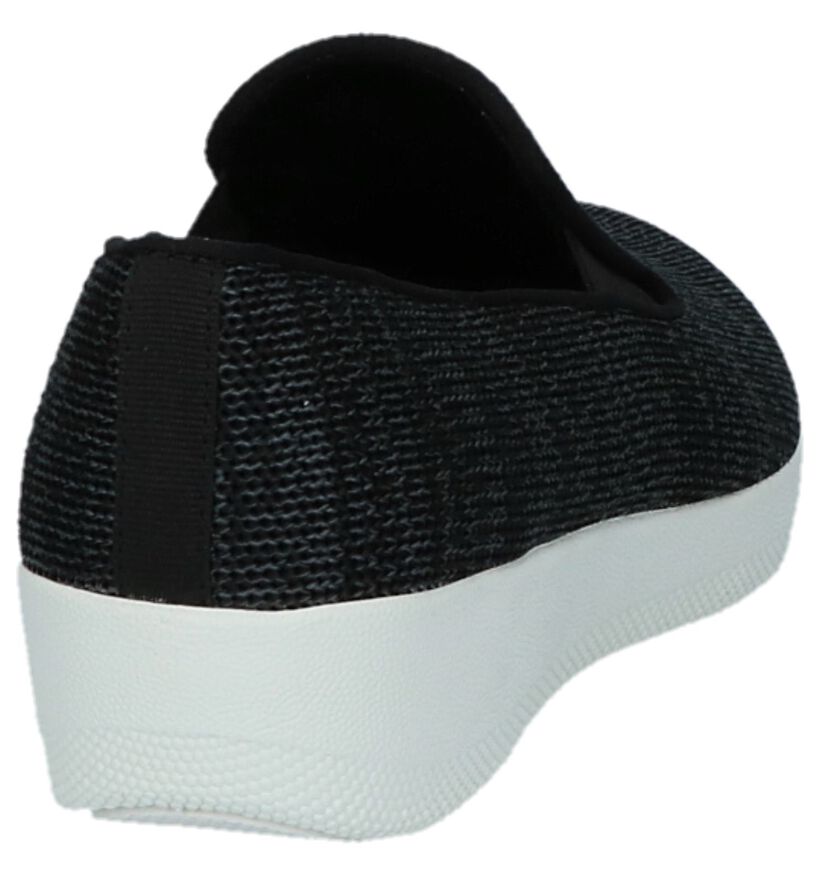 FitFlop Chaussures slip-on en Noir en textile (212817)
