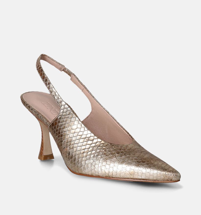 Zinda Pumps Open Hiel Goud voor dames (357666)