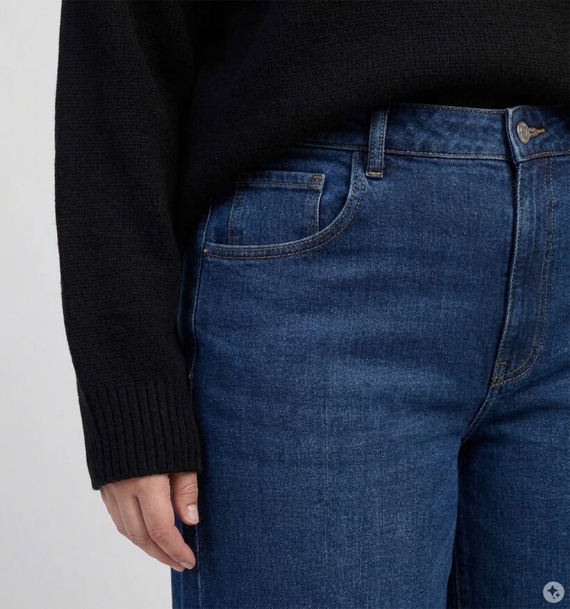 ONLY Carmakoma Snow High-Waisted Donkerblauwe Barrel Jeans voor dames (381912)