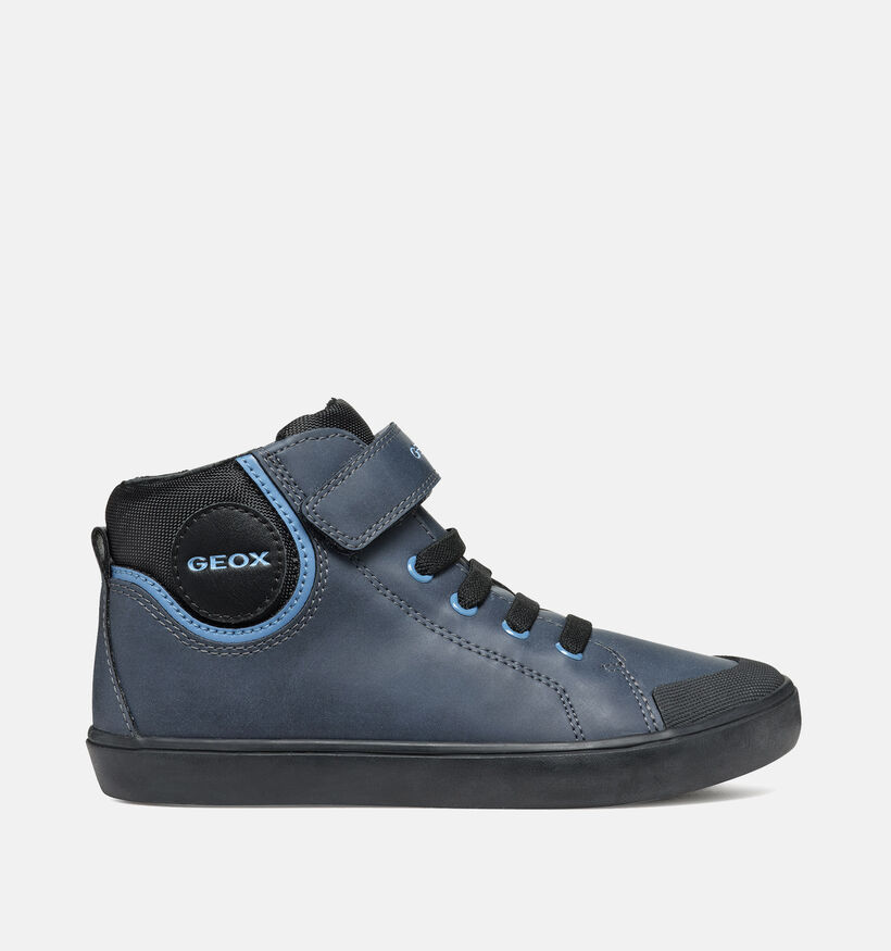 Geox Gisli Chaussures hautes en Bleu foncé/Noir pour garçons (360360) - pour semelles orthopédiques