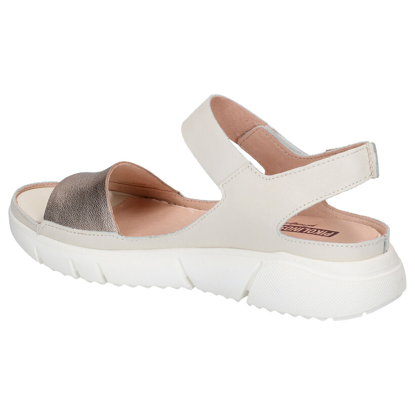 Pikolinos Petra Ecru Sandalen in leer (272428)