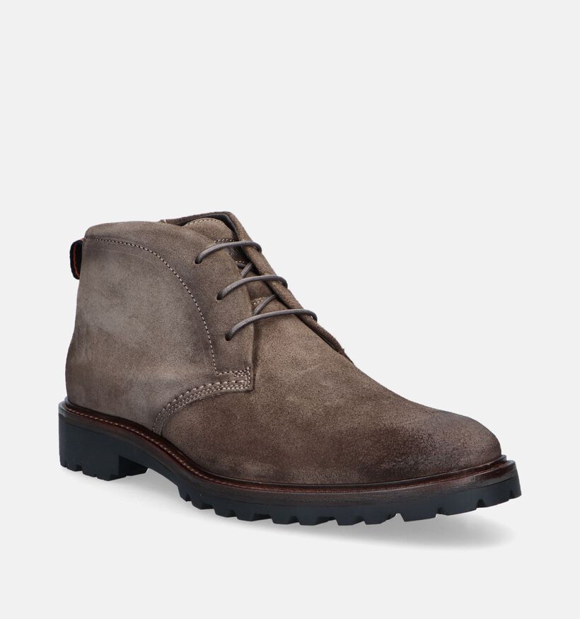 Berkelmans Tanaka Taupe Hoge schoenen voor heren (347811) - geschikt voor steunzolen