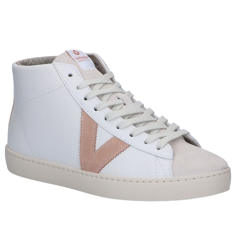 Victoria Baskets montantes en Blanc en cuir (305334)