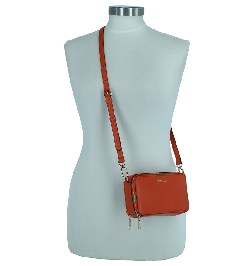 Seidenfelt Oranje Crossbody tas in kunstleer (264092)